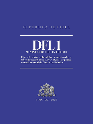 DFL 1 - Ley N°18.695 (Tapa Dura A5) 