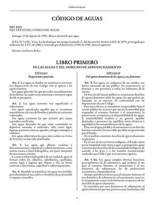 Código de Aguas (Tapa Dura A5)  + Leyes 
