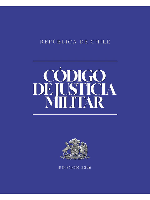 Código de Justicia Militar + Apéndice (Tapa Dura Carta) 1