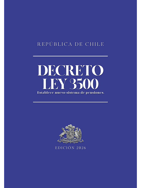 Decreto Ley N°3500 (Tapa Dura A5)  1