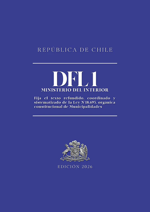 DFL 1 - Ley N°18.695 (Tapa Dura A5) 