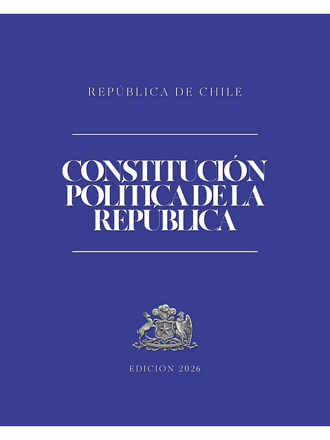 Constitución Política de la República (Tapa Termolaminada Carta)  1