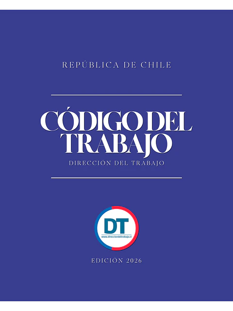 Código del Trabajo - Dirección del Trabajo (Tapa Termolaminada Carta)  1