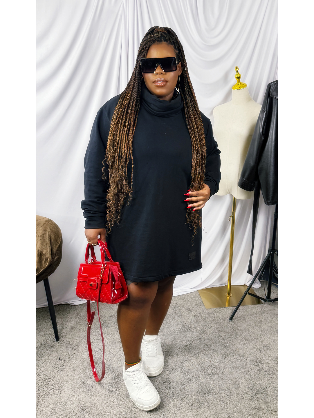 Vestido de Moletom Gola  Fatal 3