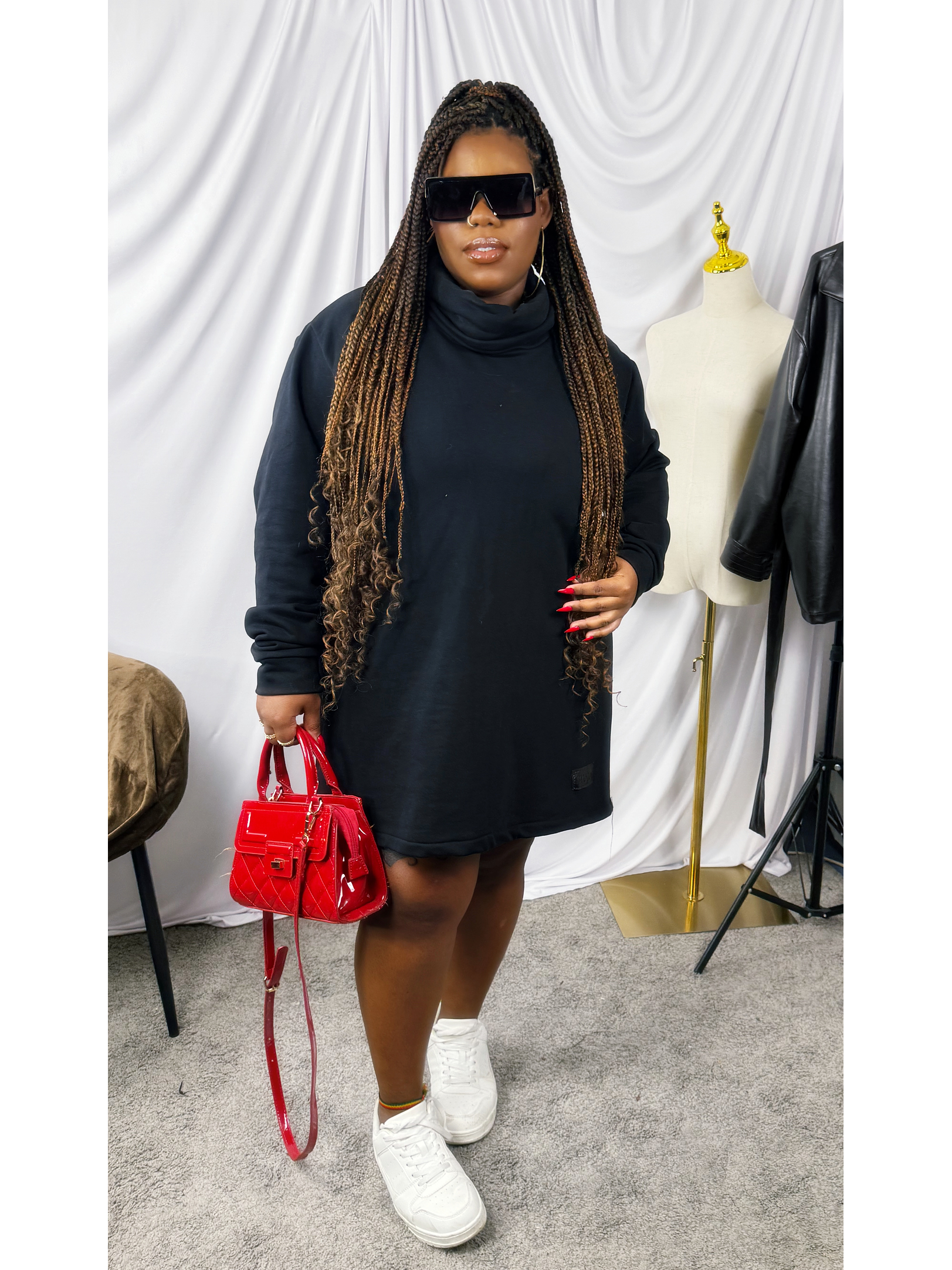 Vestido de Moletom Gola  Fatal 3