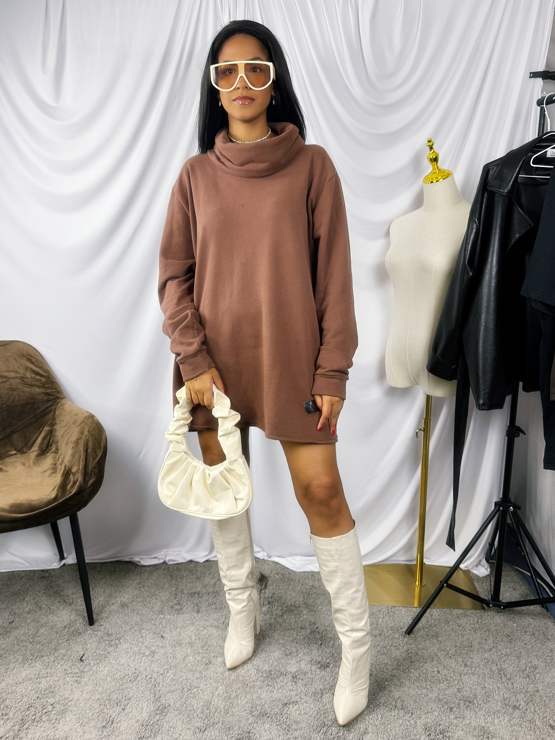 Vestido de Moletom Gola  Fatal 2