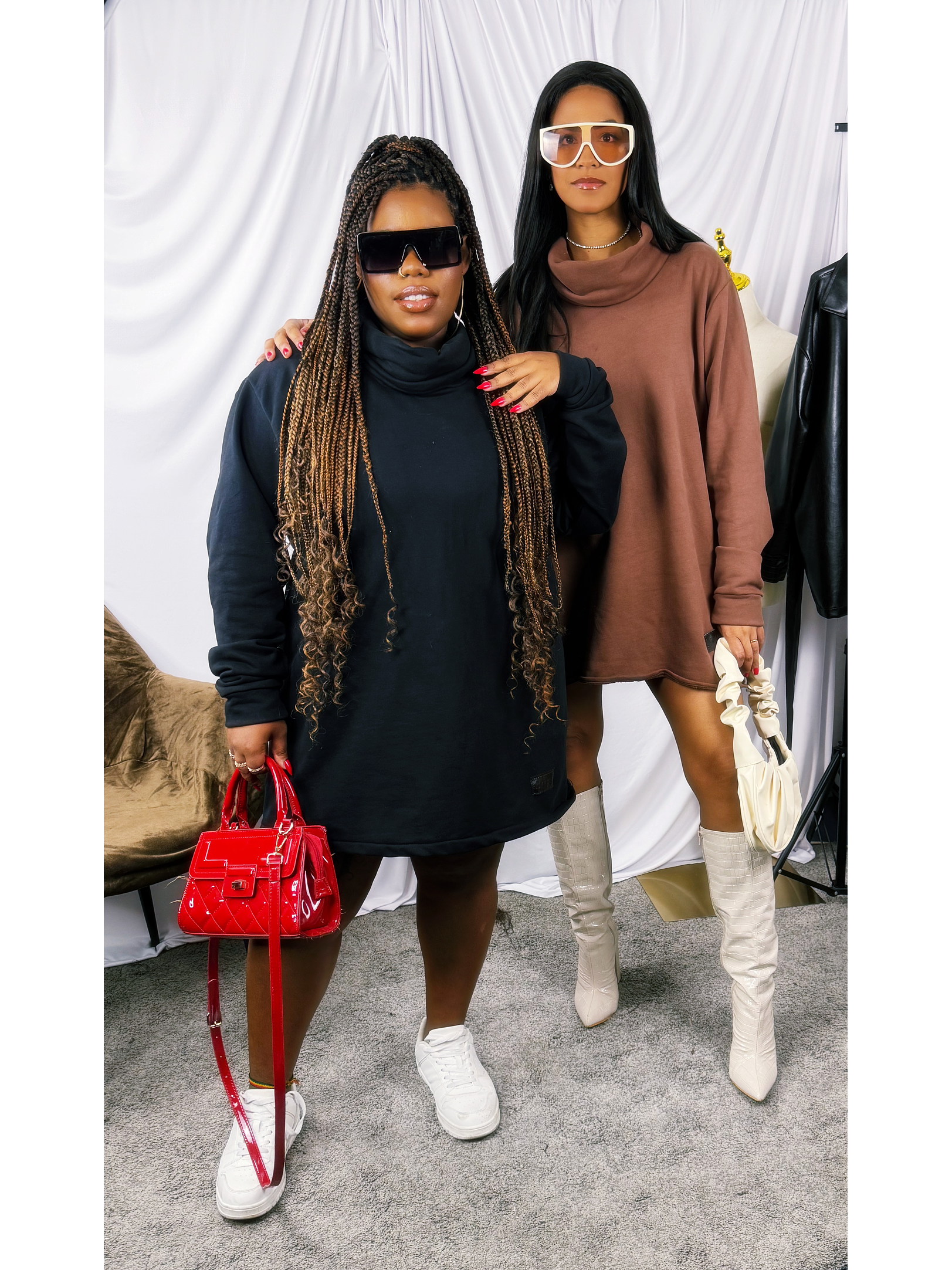 Vestido de Moletom Gola  Fatal 1