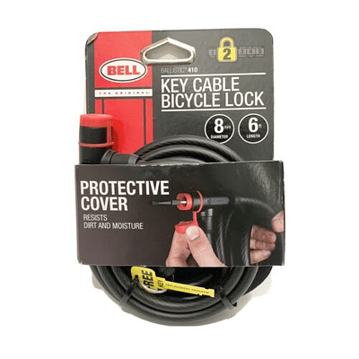 Candado Bell Ballistic 410 Con Llave cable 8mm BELL