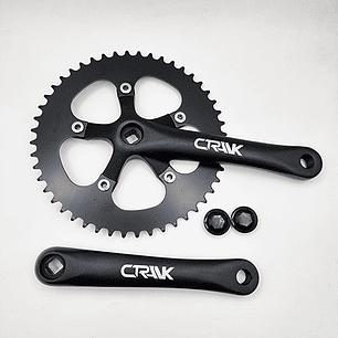 Volante Crank aluminio 48T X 170 MM NEGRO CRANK