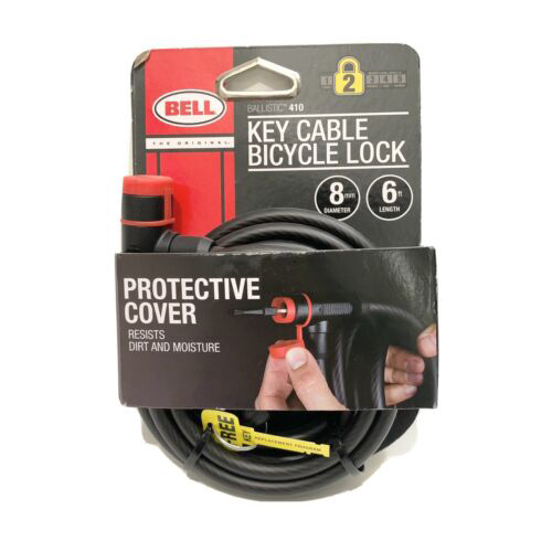 Candado Bell Ballistic 410 Con Llave cable 8mm