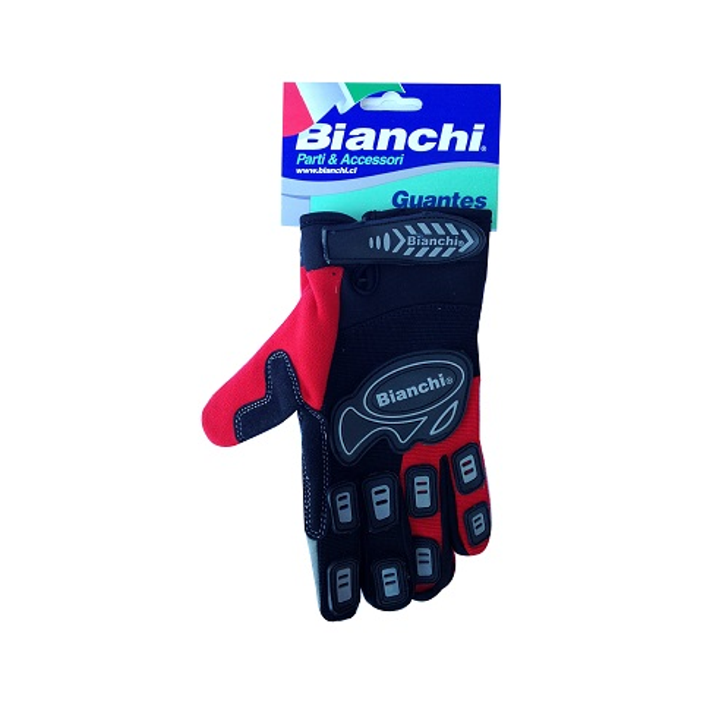 Guante Bianchi Mtb Gel Full Finger Rojo T/L BIANCHI