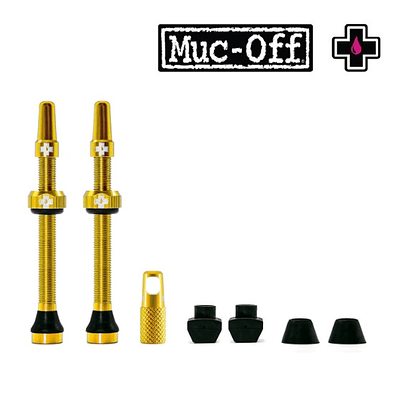 Muc-Off Tubeless Valve Kit 60mm/Gold MUC-OFF