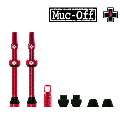 Muc-Off Tubeless Valve Kit 60mm/Red MUC-OFF