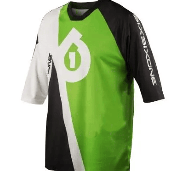 Jersey Sixsixone Freeride Green T/M