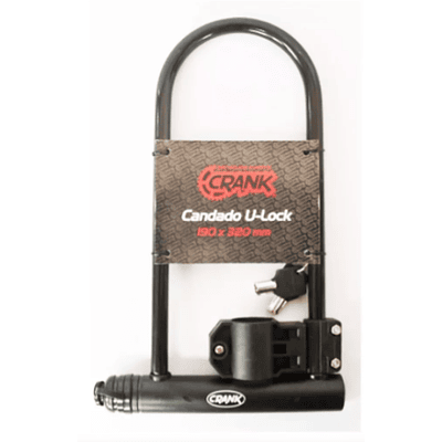 Candado 305 U-Lock Crank 190X320 C/Llave Negro Display