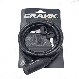 Candado Crank 515 8X1200 C/Llave Negro Display