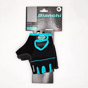 Guante Bianchi Mtb Gel Dama Gris/Turquesa T/L BIANCHI