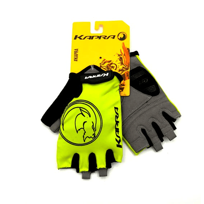 GUANTE KAPRA XC LOGO YELLOW/BLACK T/M KAPRA