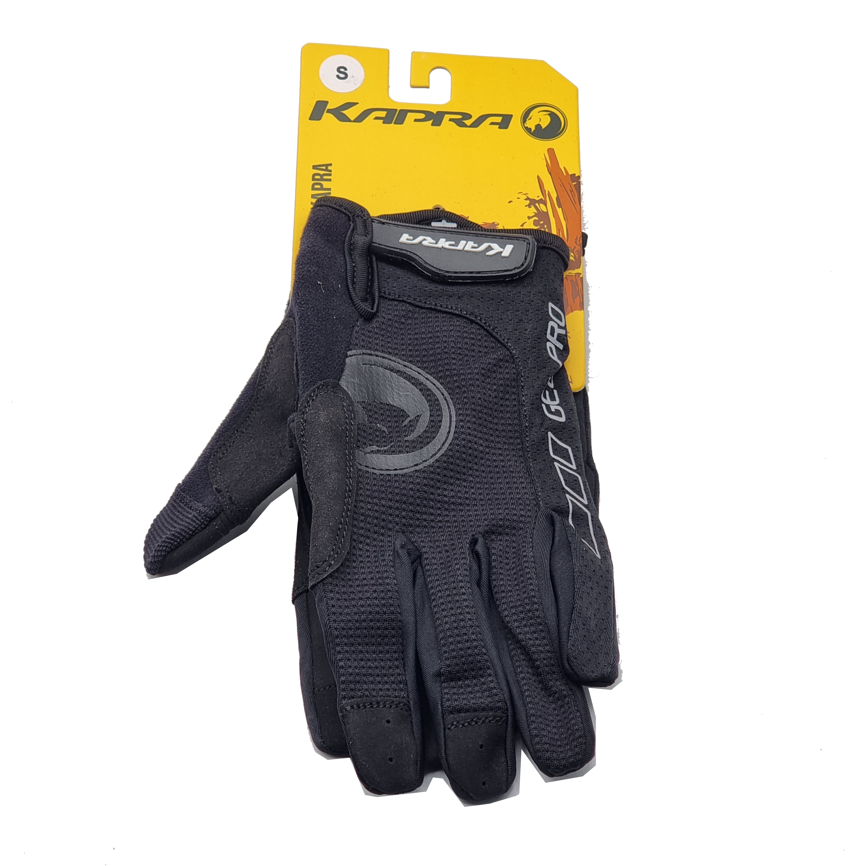 GUANTE KAPRA LOGO BLACK/BLACK T/S KAPRA