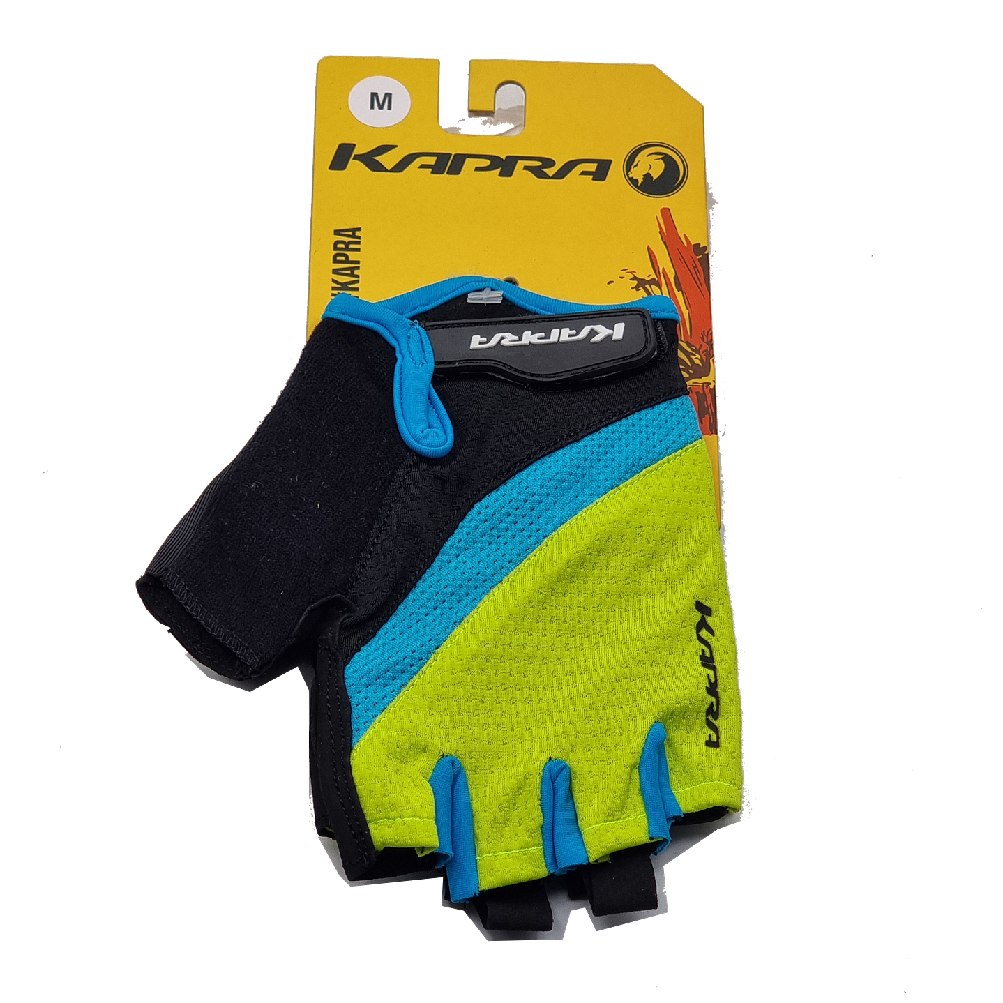 GUANTE KAPRA XC CYAN/YELLOW T/M KAPRA