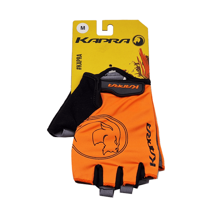 GUANTE KAPRA XC LOGO BLACK/ORANGE T/M KAPRA