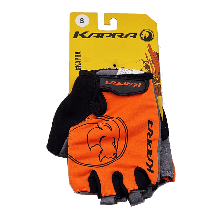 GUANTE KAPRA XC LOGO BLACK/ORANGE T/S KAPRA