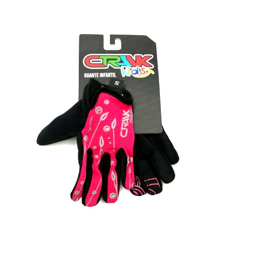 GUANTE CRANK KID DEDO LARGO NIÑA PINK T/XS KAPRA