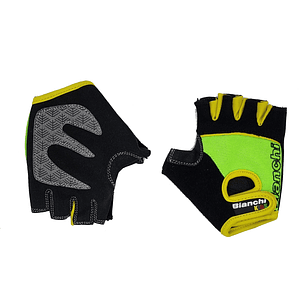 GUANTE BIANCHI NIÑO BLACK/GREEN T/10