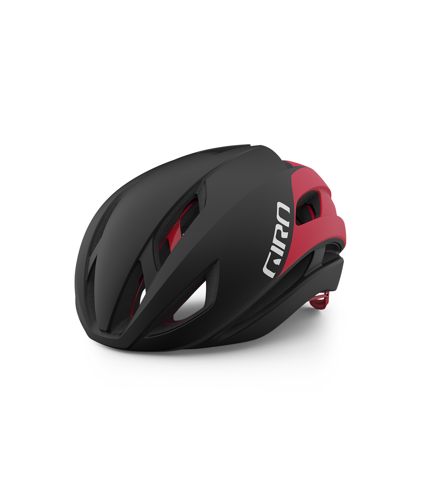 CASCO GIRO ECLIPSE SPHERICAL MATE BLACK/WHITE/RED T/M