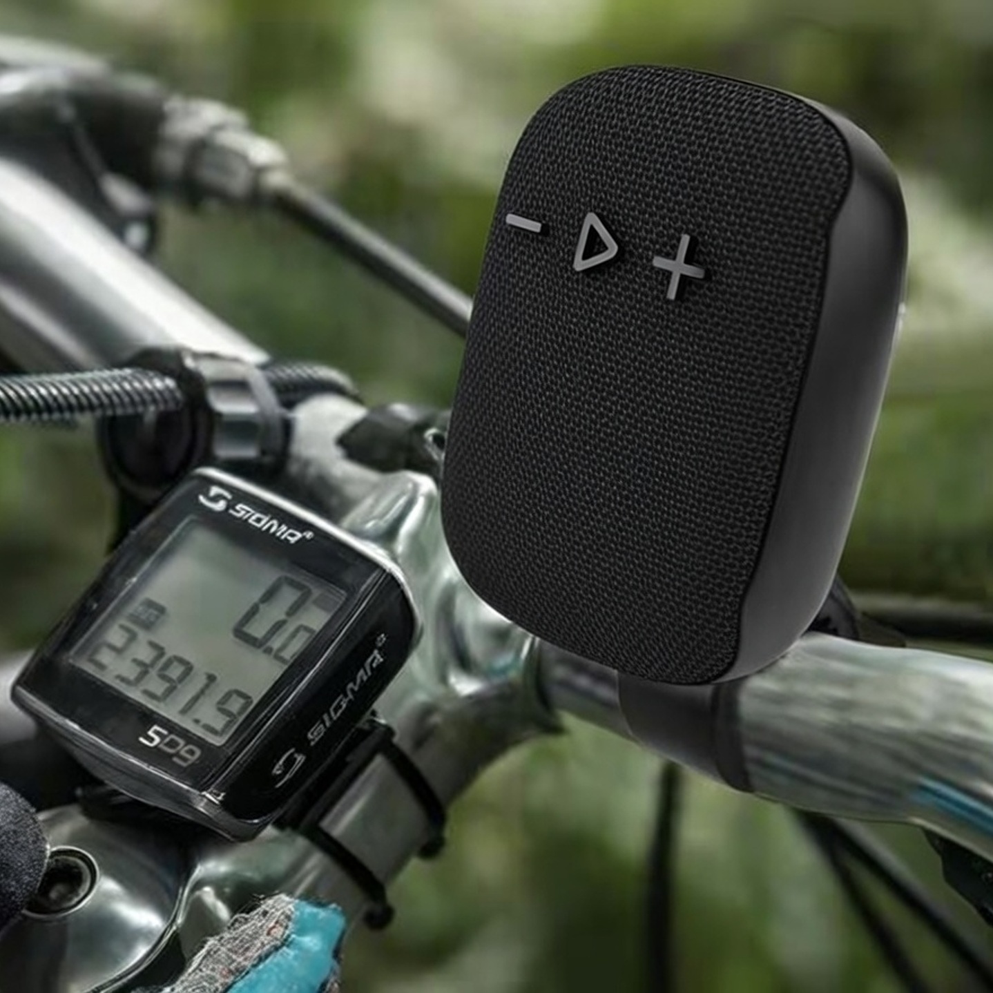 PARLANTE BLUETOOTH RECARGABLE ANCLAJE MANUBRIO 2