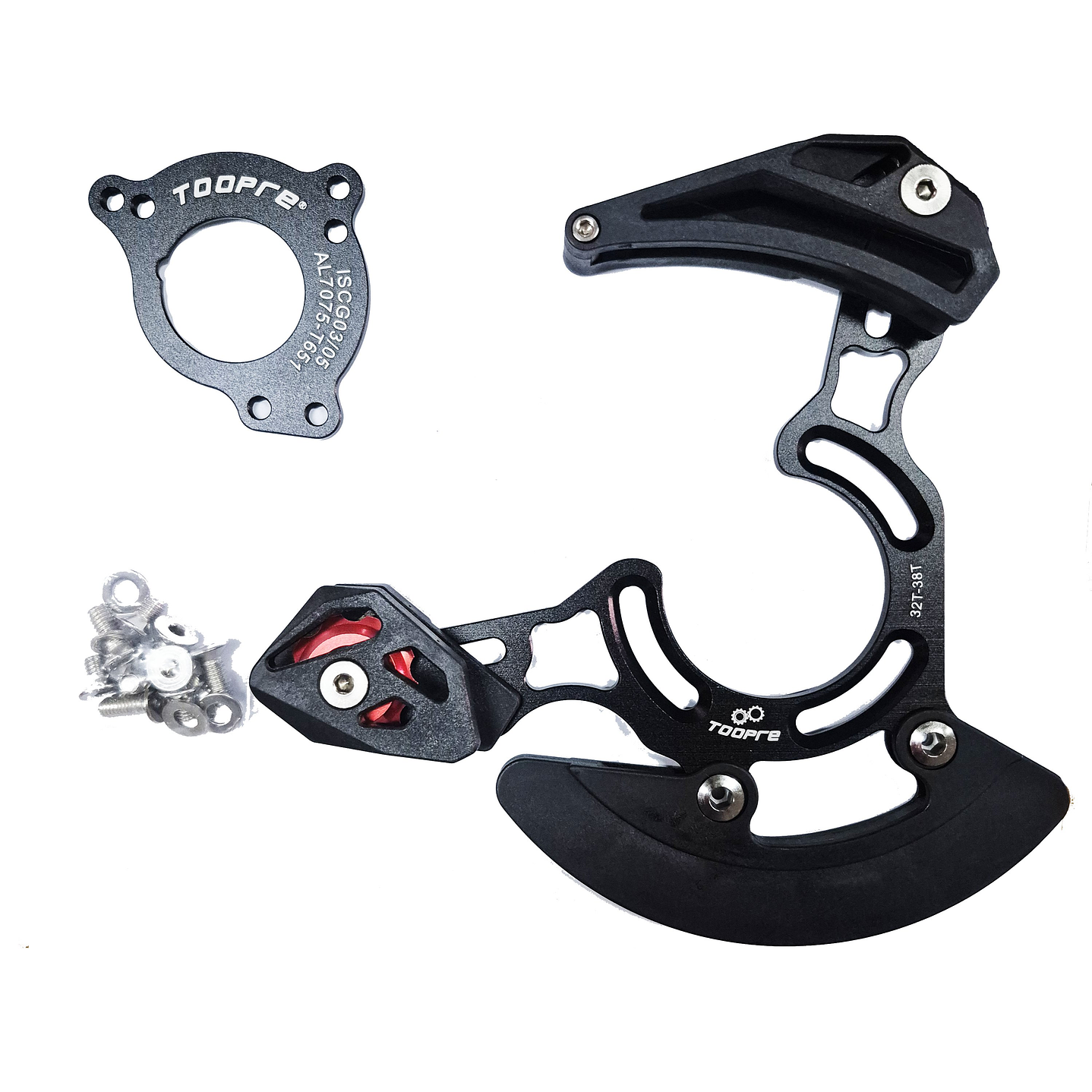 GUIA CADENA ANCLAJE ISCG03/05 ALUMINIO CON PROTECTOR DH ENDURO 2