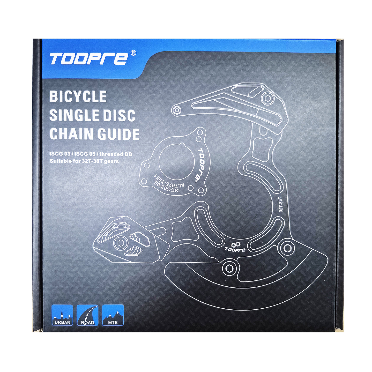 GUIA CADENA ANCLAJE ISCG03/05 ALUMINIO CON PROTECTOR DH ENDURO 5