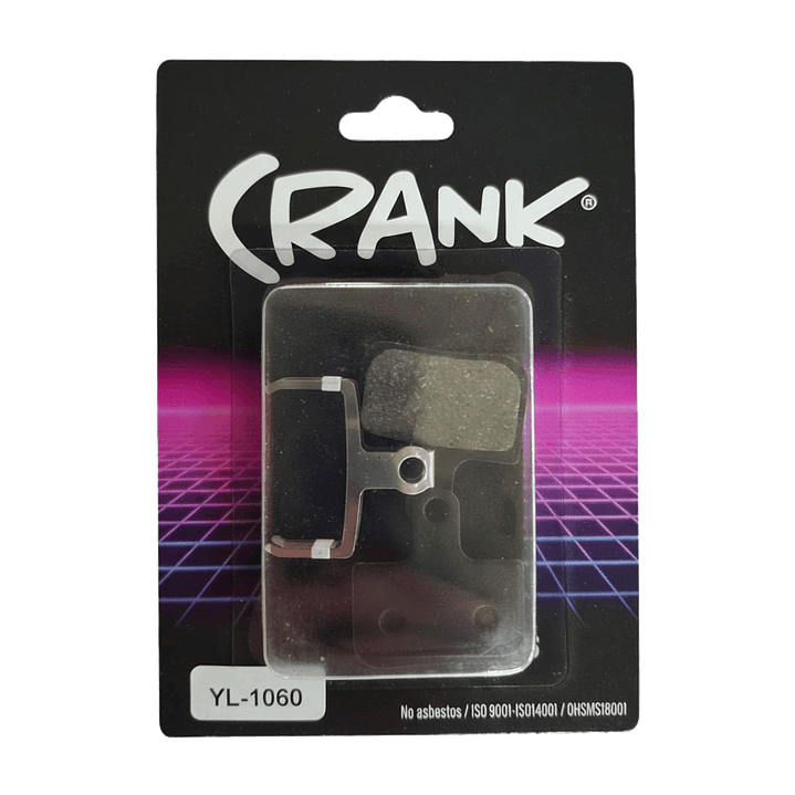 PASTILLA DE FRENO CRANK LEVEL T COMPUESTO SEMI METALICO