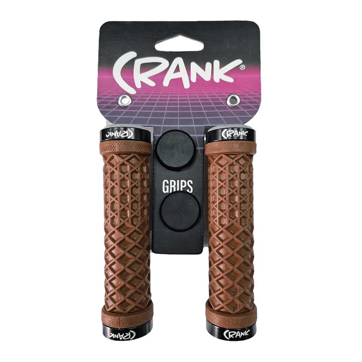 PUÑO CRANK LOCK ON 130MM BROWN