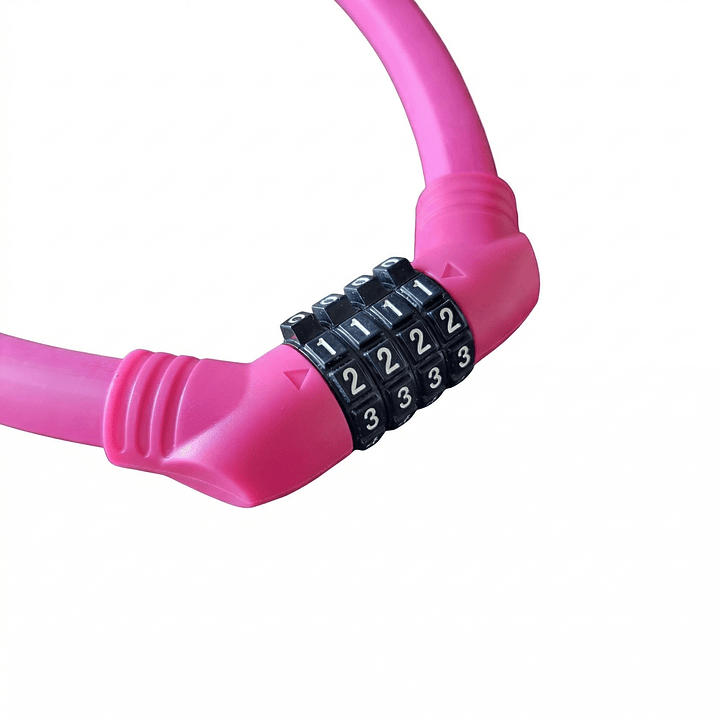 CANDADO C/CLAVE HEXAGON A600S 18x70cm FUCCIA 3