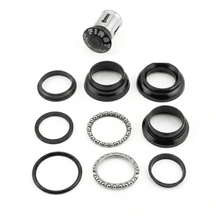 Juego Dirección 1-1/8 Ahead First Acero con Araña Negro Bolsa