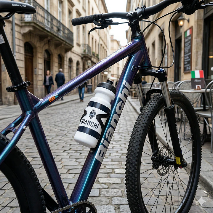 CARAMAYOLA BIANCHI, LOGO, 600CC, INCLUYE SOPORTE 2