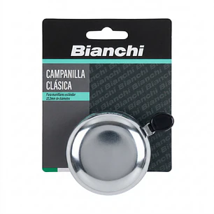 CAMPANILLA BIANCHI ACERO, SONIDO CLASICO, SOPORTE MANUBRIO