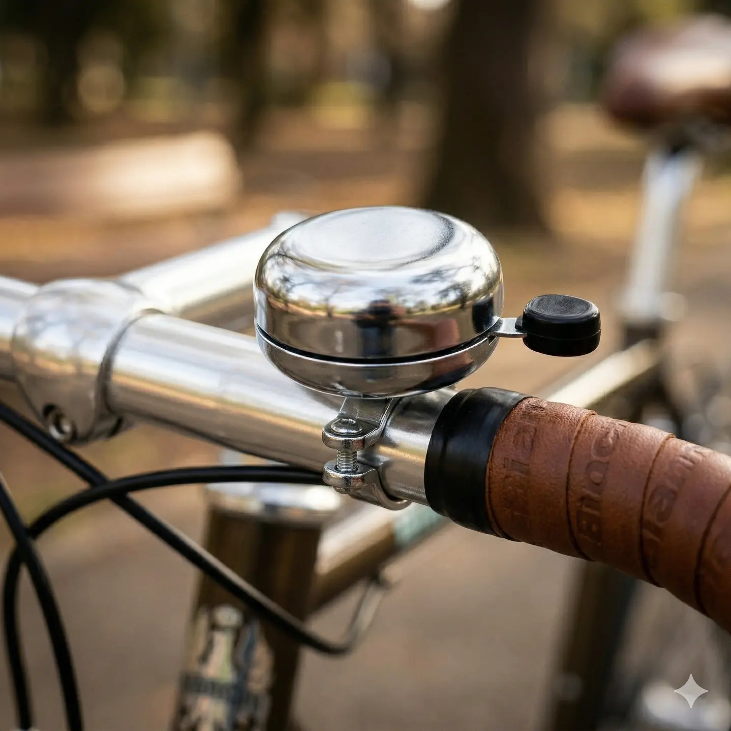 CAMPANILLA BIANCHI ACERO, SONIDO CLASICO, SOPORTE MANUBRIO 2