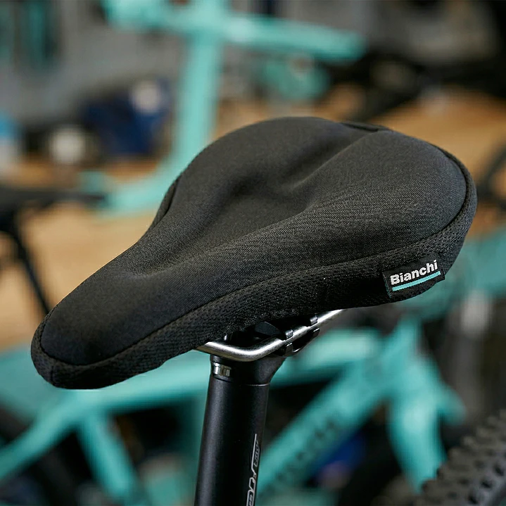 CUBRE ASIENTO BIANCHI SILICONA GEL, NEGRO 2