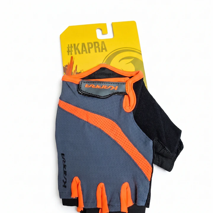 GUANTE KAPRA DEDO CORTO GREY/ORANGE T/S KAPRA 1