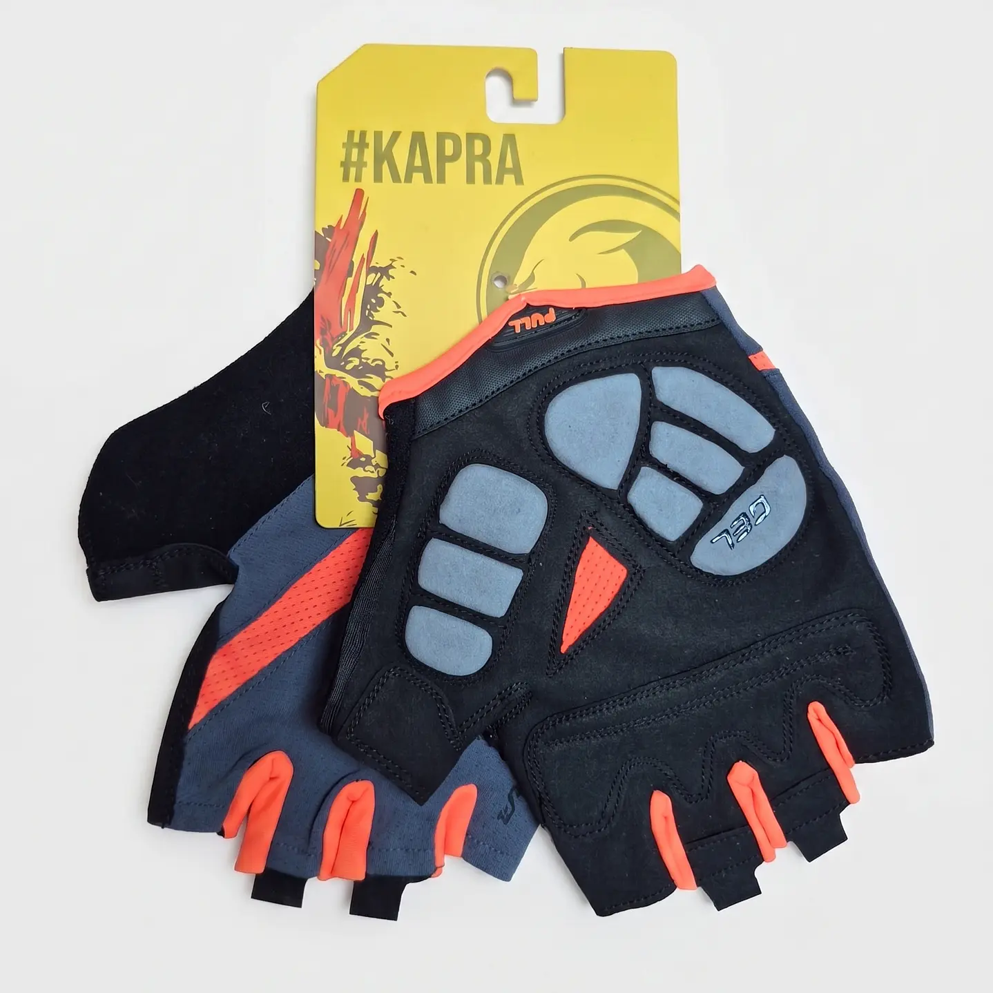 GUANTE KAPRA DEDO CORTO GREY/ORANGE T/S KAPRA 2