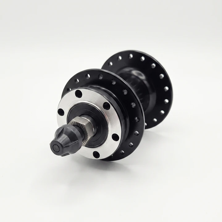 MAZA SELLADA TRASERA DISCO CRANK ALUMINIO 36H NEGRA C/BLOQUEO CASSETTE 2