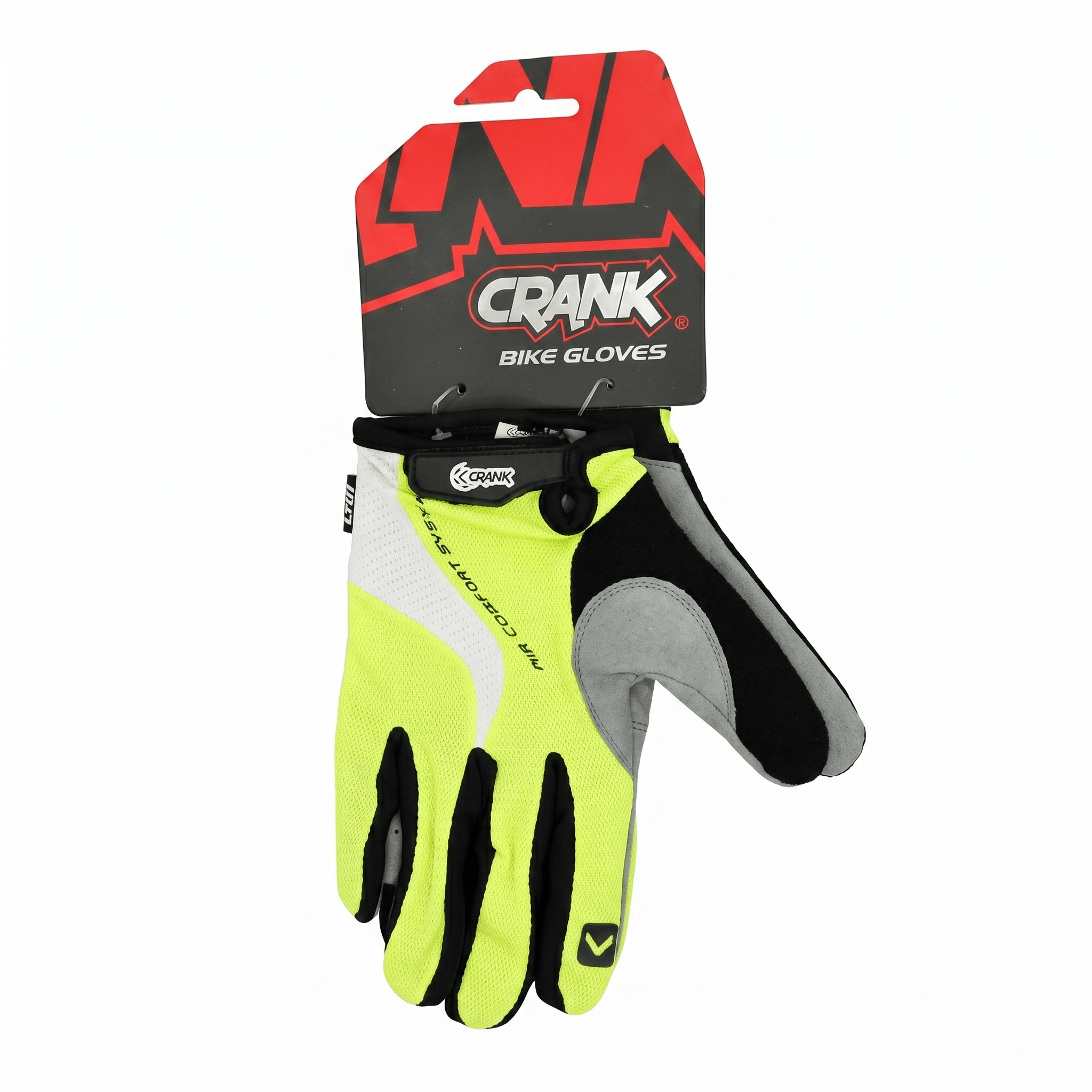 GUANTE CRANK LARGO XC FLUOR/BLANCO T/XL CRANK