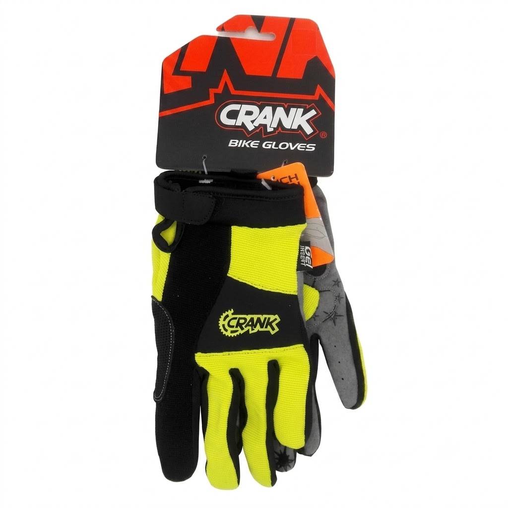 Guante Crank Largo Touch Highlight Yellow/Negro T/S