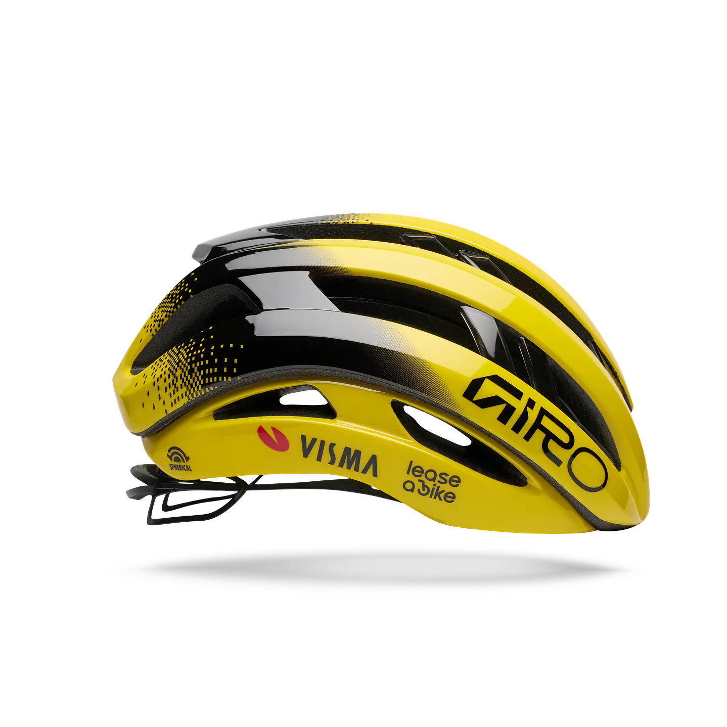 CASCO GIRO ARIES SPHERICAL GLOSS YELLOW/BLACK VISMA T/M 3