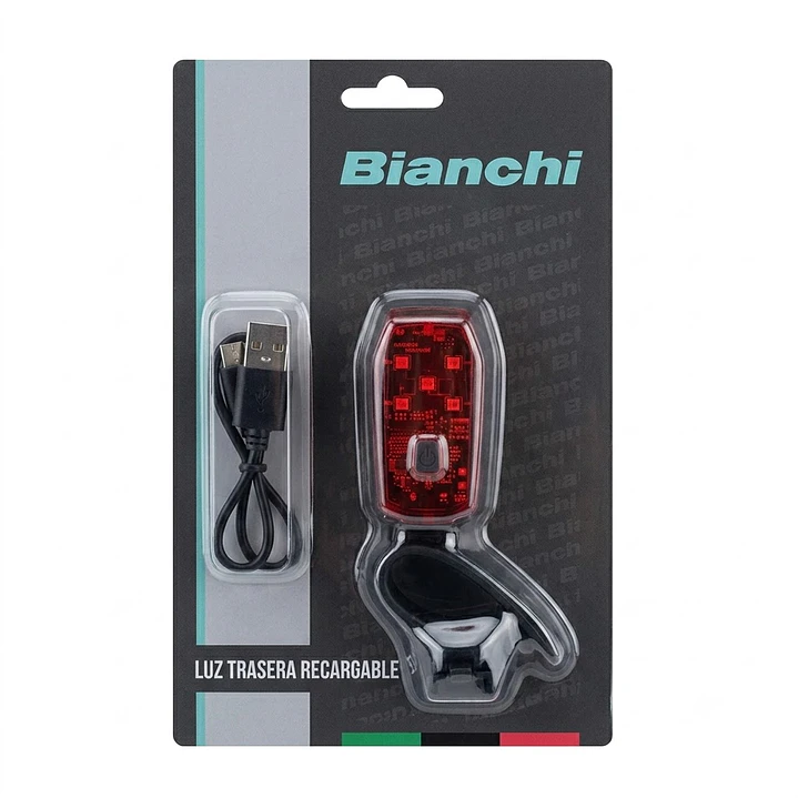 LUZ BIANCHI RECARGABLE USB TRASERA B-6069