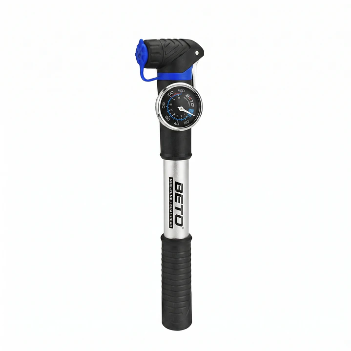 BOMBIN BETO CAH-033AG ALUMINIO 2 VIAS, MANOMETRO, 100 PSI INCLUYE SOPORTE  1