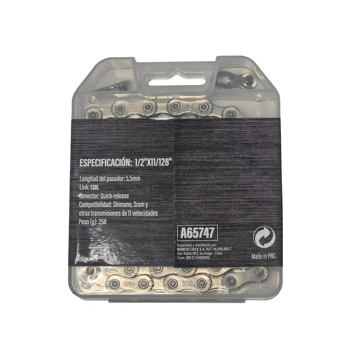 CADENA CRANK 11 VEL. 1/2 X11/128 X 138L 2