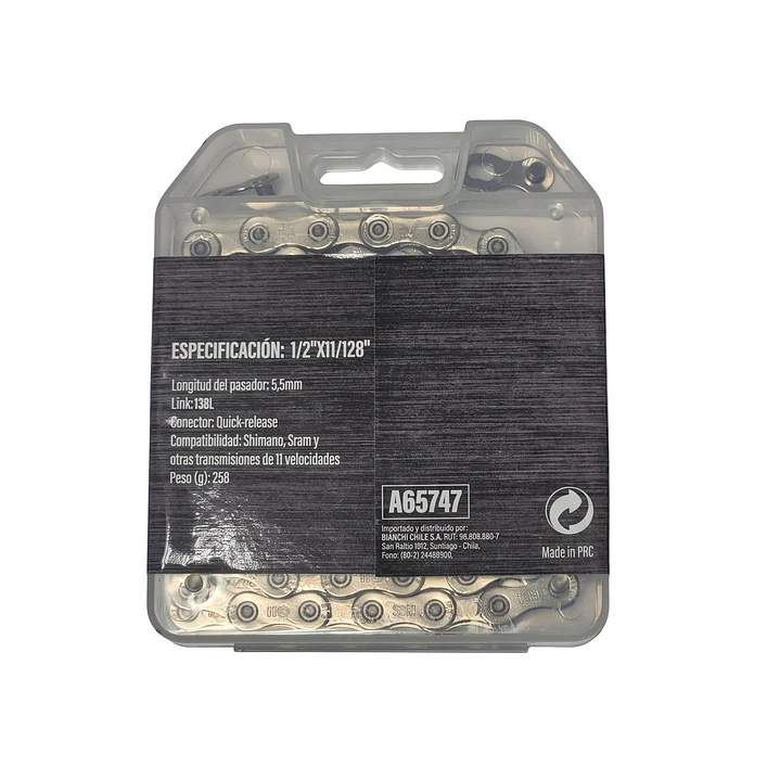 CADENA CRANK 11 VEL. 1/2 X11/128 X 138L 2